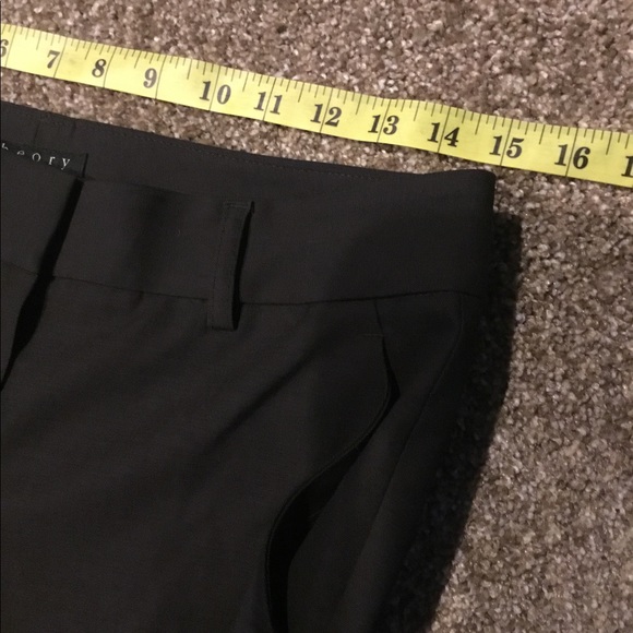 Theory tailored textured trousers in brown Size 6 - Picture 5 of 6